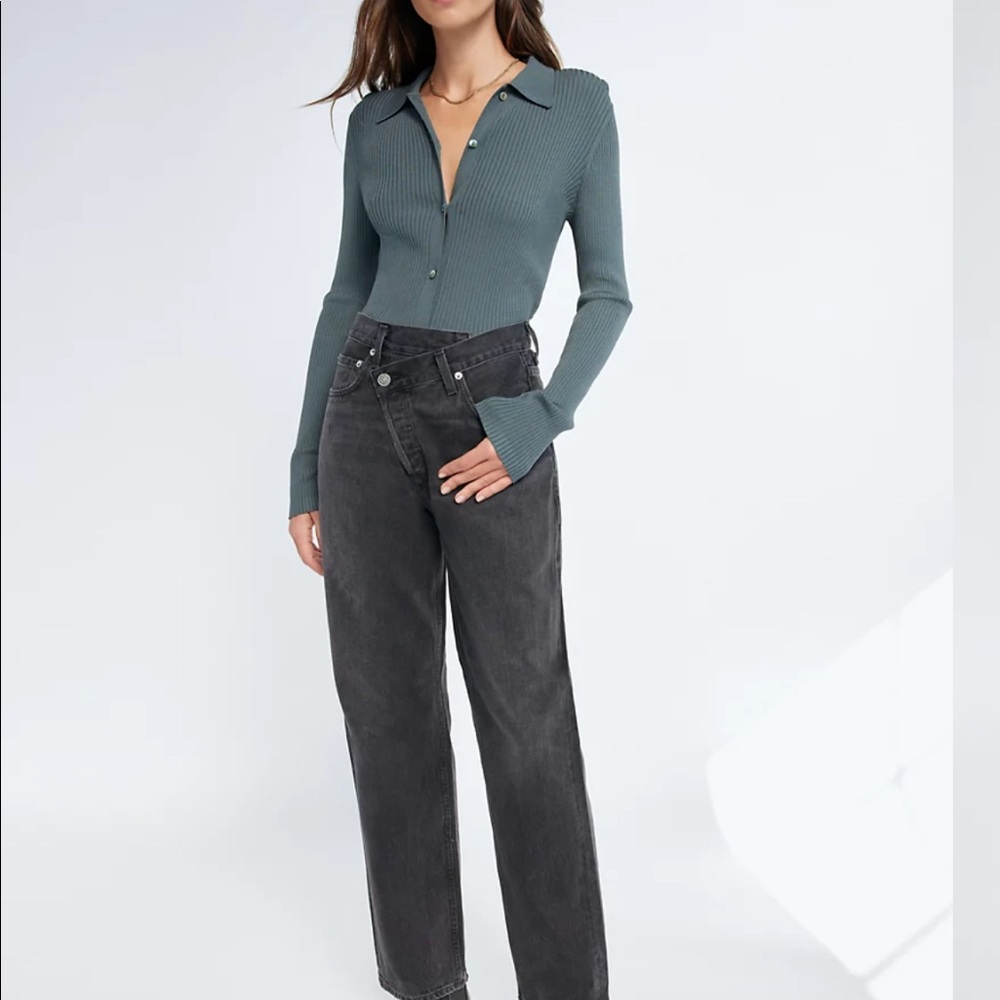 Agolde criss cross jeans